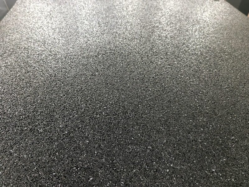 fire rated EPDM rubber flooring cross section